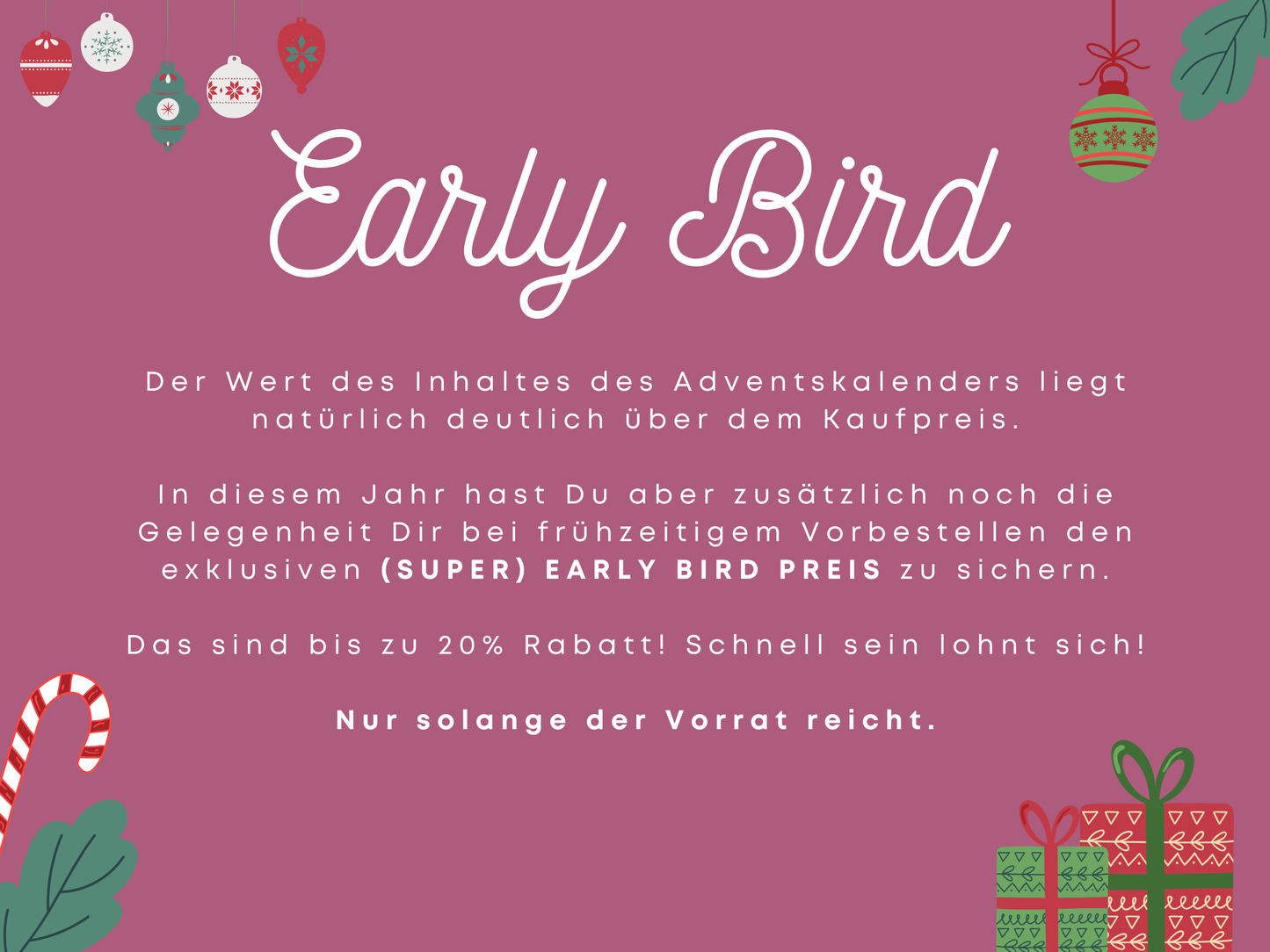 XXL Adventskalender 2026 Vorbestellung