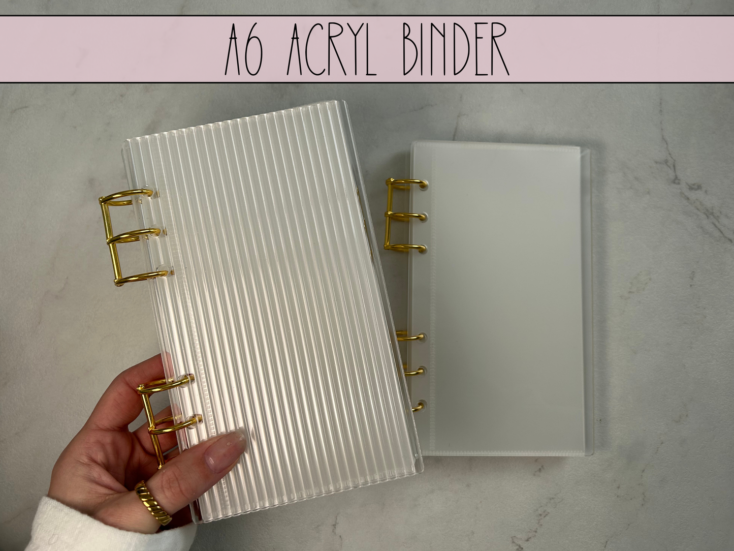 A6 Acryl Budget Binder