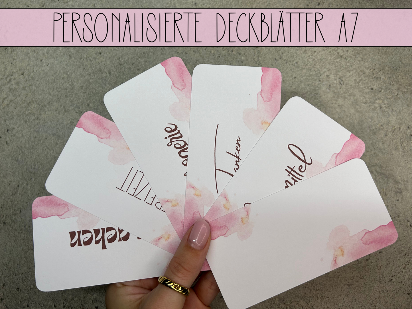 A7 Deckblätter Minimalistisch