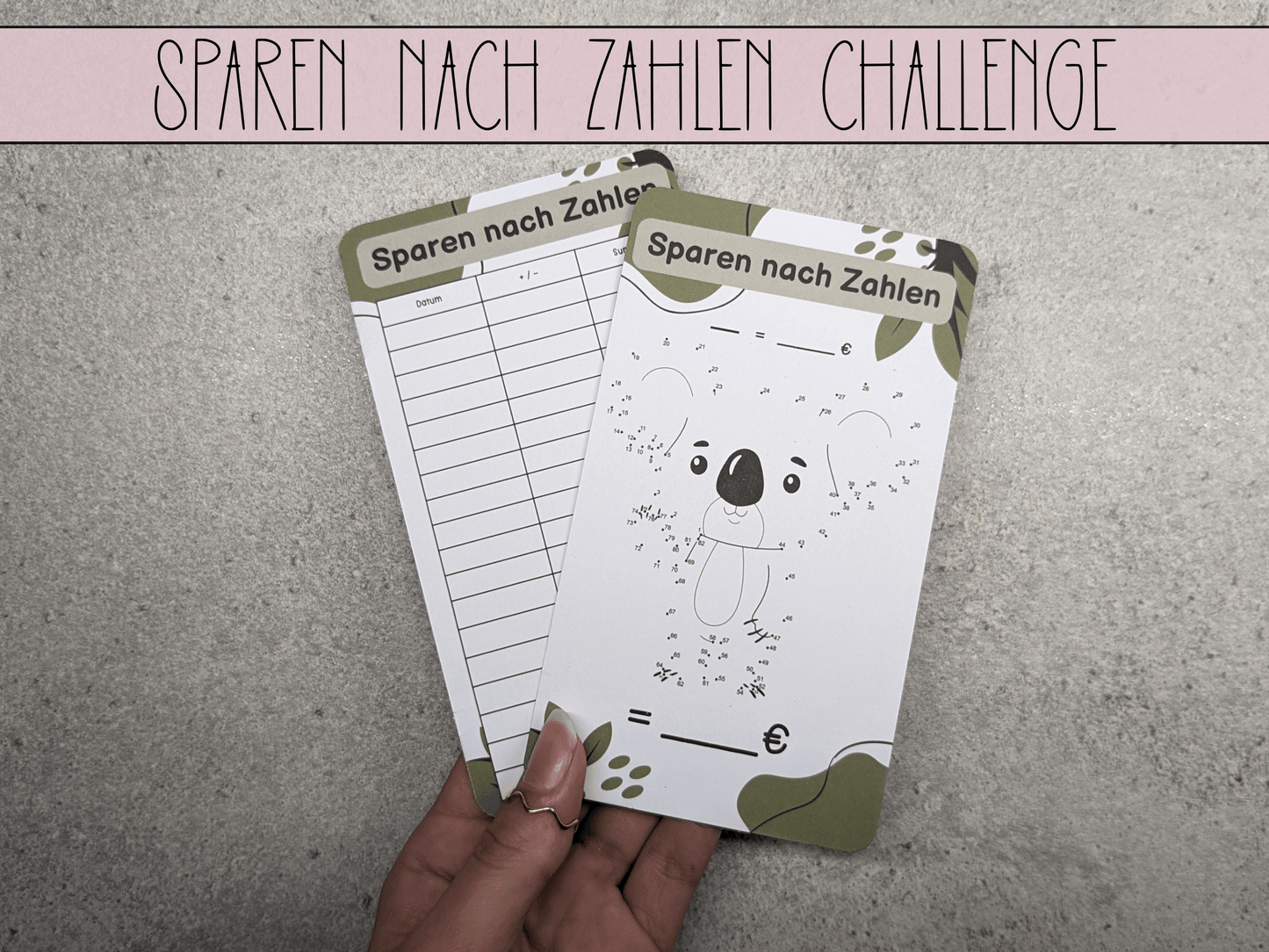 Sparen nach Zahlen Challenge - Budgethelden