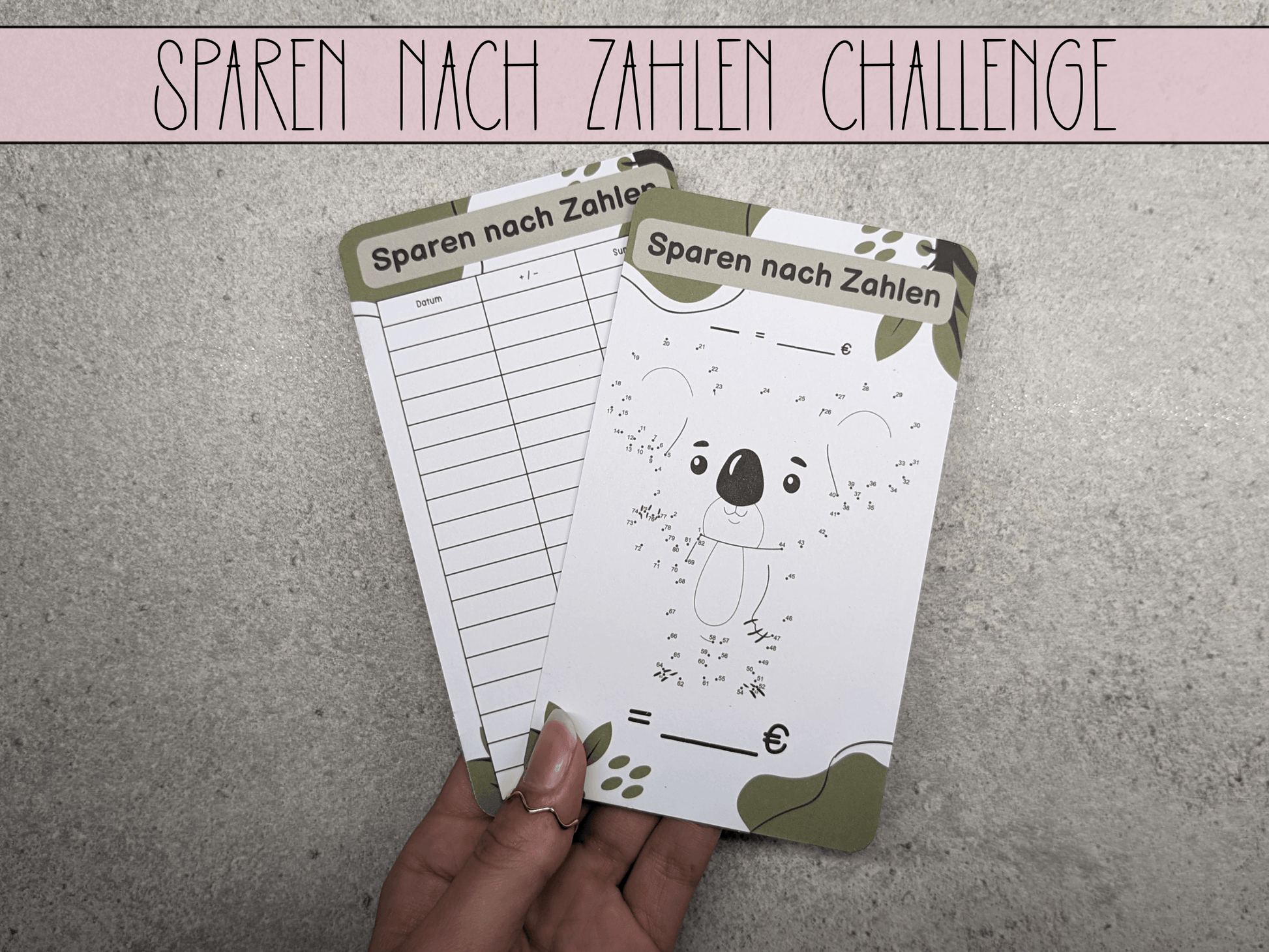 Sparen nach Zahlen Challenge - Budgethelden