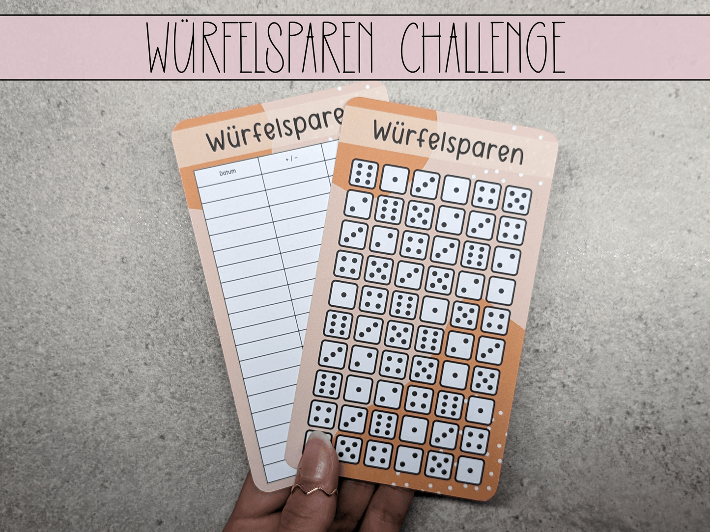 Würfelsparen Challenge - Budgethelden