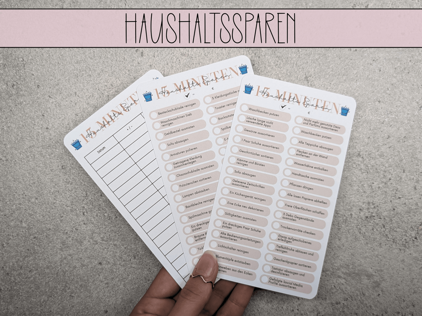 15 Minuten Haushaltssparen - Budgethelden