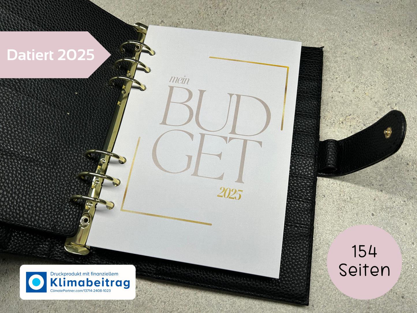 NEU Jahresplaner 2025 Datiert A5 Einlagen gelocht