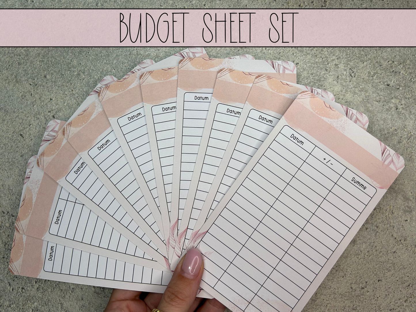 10x Budget Sheets Ästhetik