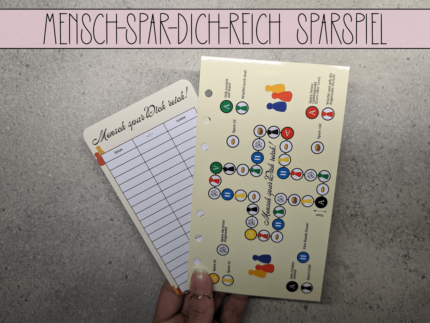 Mensch Spar Dich Reich Sparspiel - Budgethelden