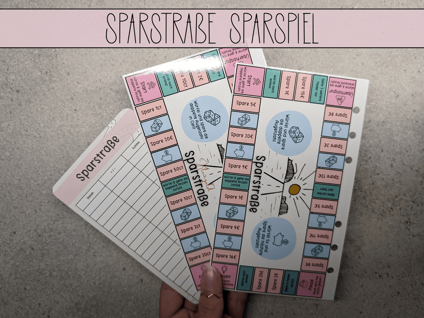 Sparstraße Sparspiel - Budgethelden