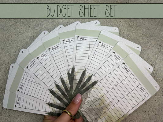 10x Budget Sheets Nature