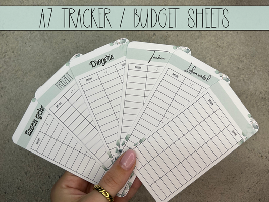 A7 Tracker / Budget Sheets Eukalyptus