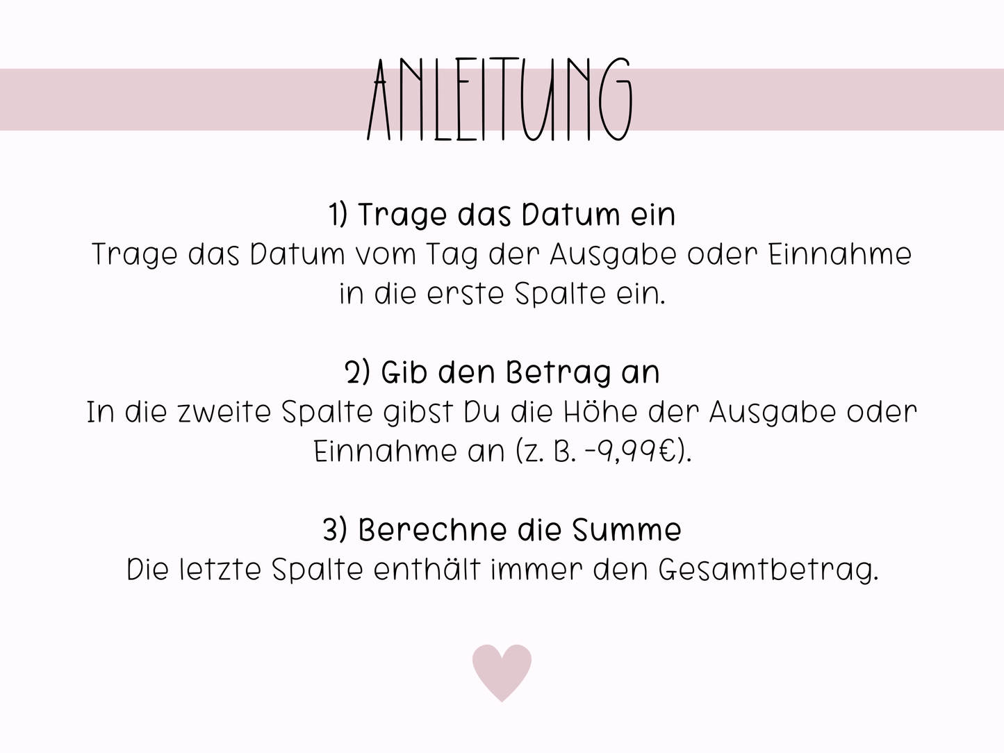 10x Budget Sheets Ästhetik