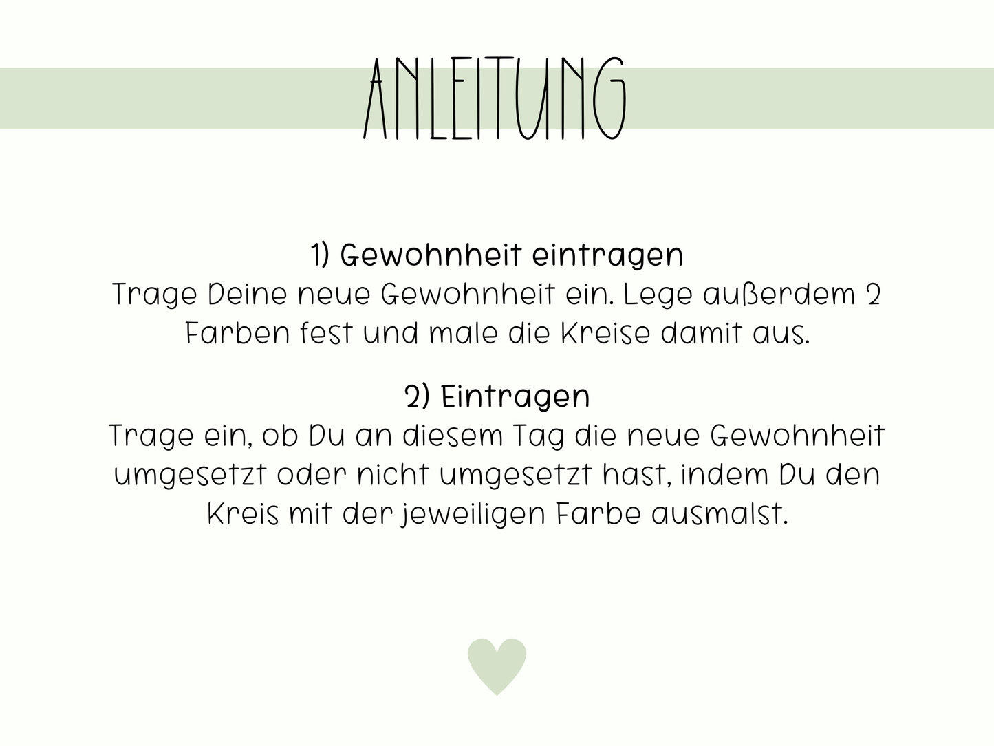 Habit Tracker Gewohnheiten