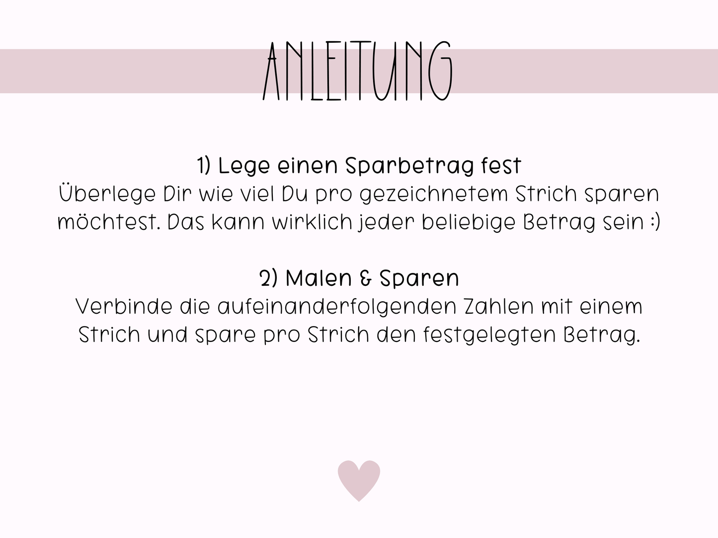 Sparen nach Zahlen Challenge - Budgethelden