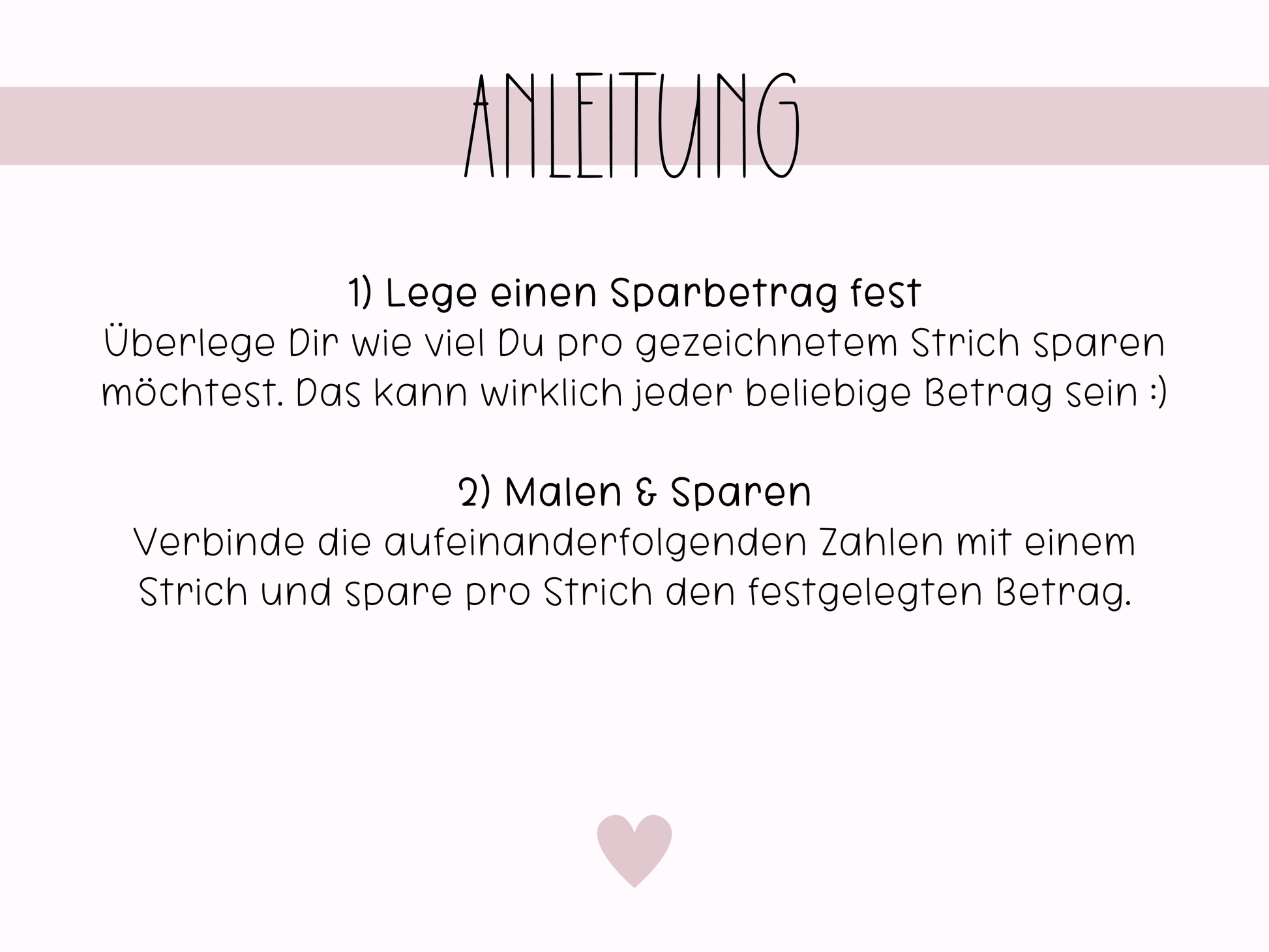 Sparen nach Zahlen Challenge - Budgethelden