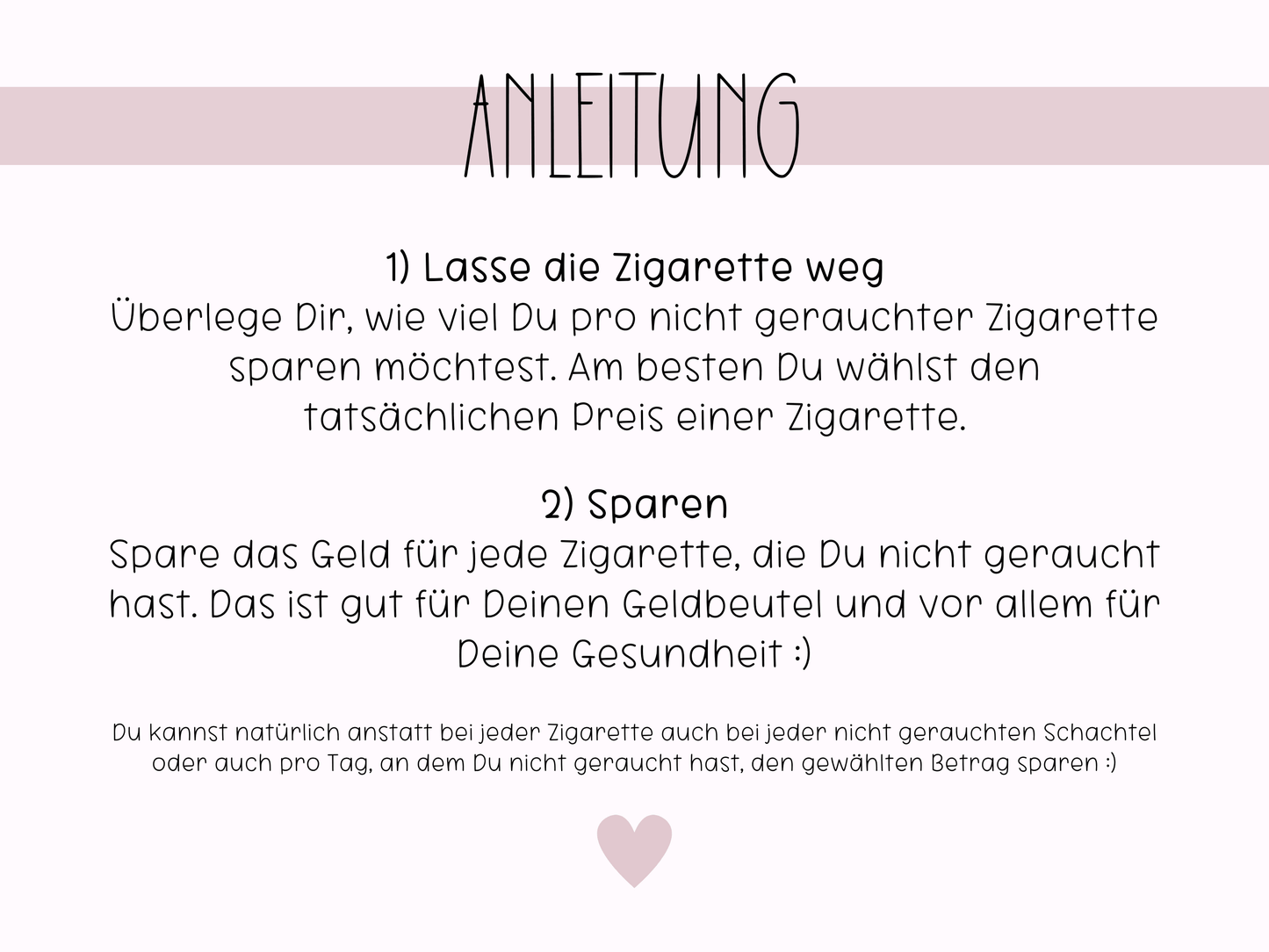 Nicht Rauchen Challenge - Budgethelden
