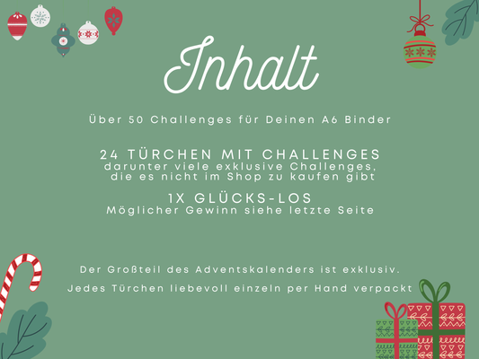 Challenge Adventskalender 2025 Vorbestellung