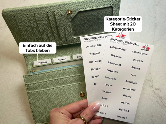 Geldbörse Stickersheet