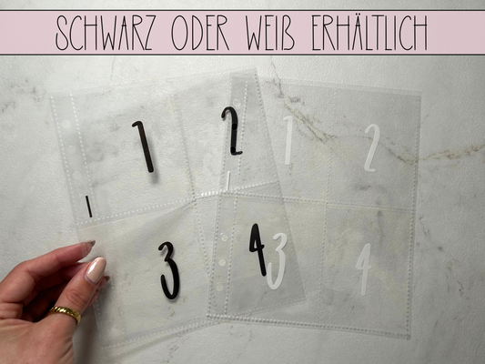 A5 25x viergeteilte Folien 1-100