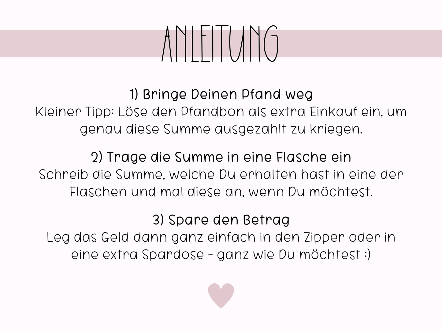 Pfand Sparen Challenge - Budgethelden