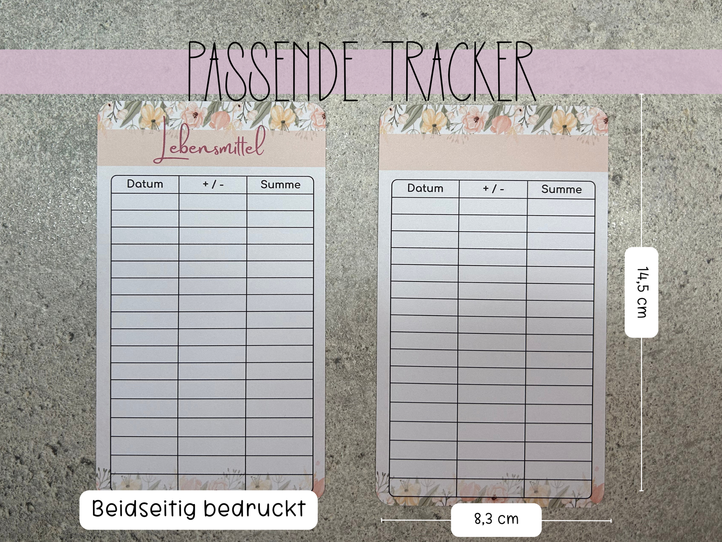 A6 Deckblätter Flower