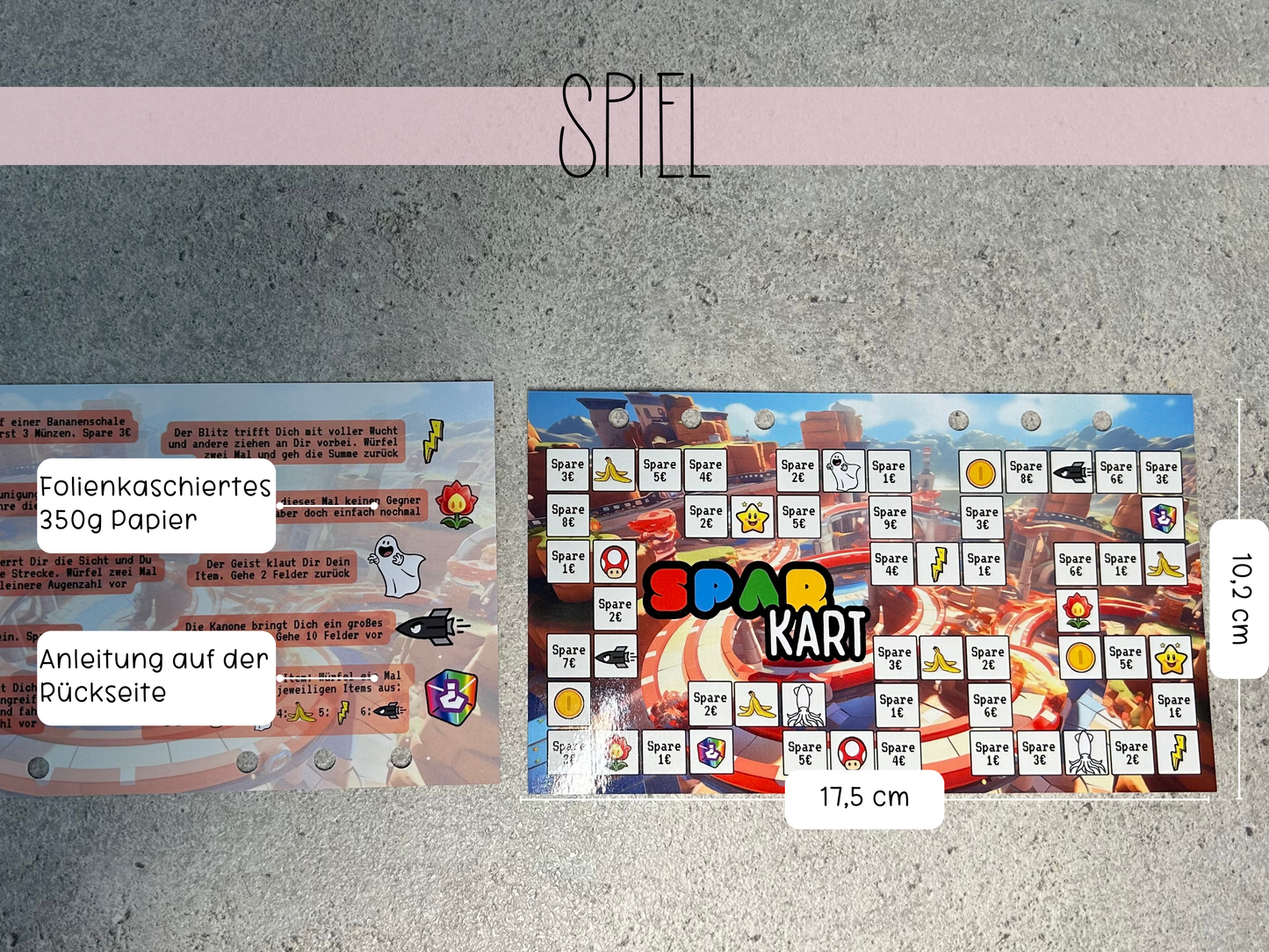 Spar Kart Sparspiel