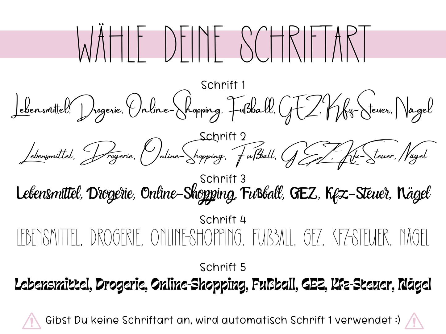 A6 Deckblätter Minimalistisch
