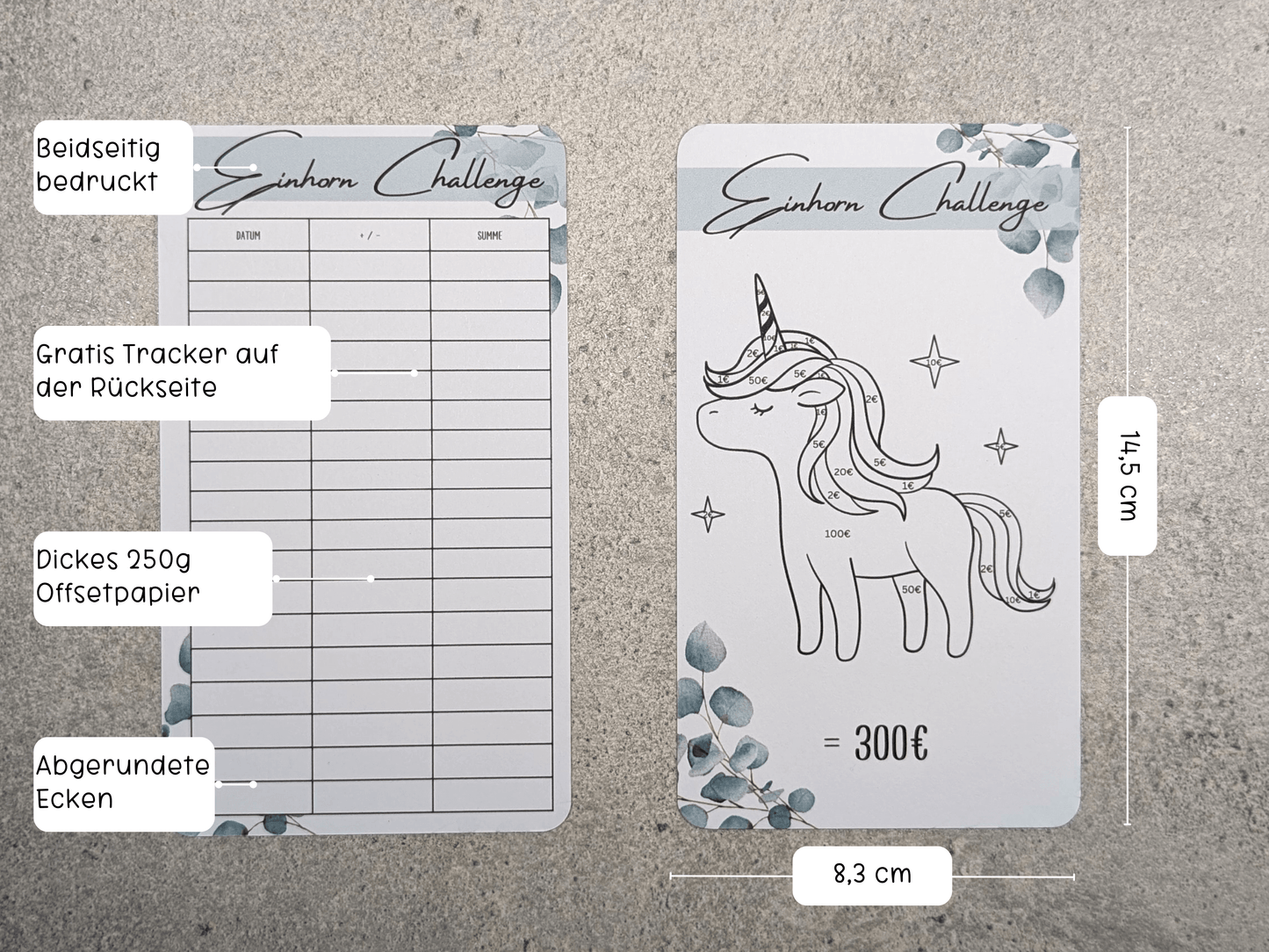 Einhorn Ausmalchallenges - Budgethelden