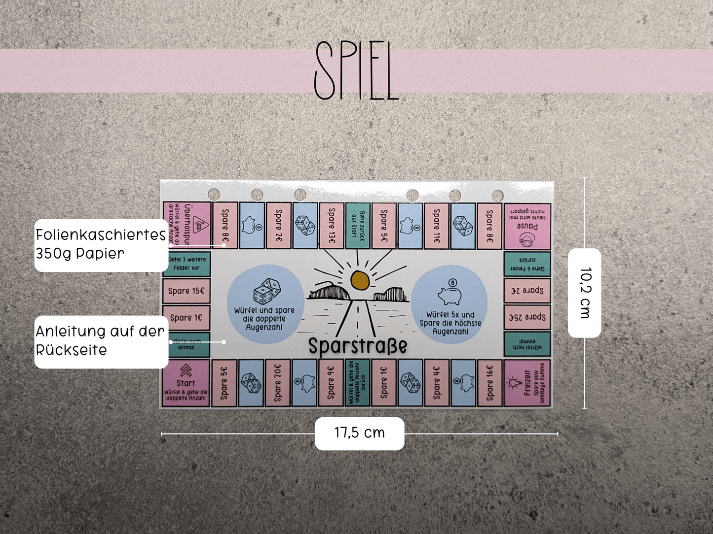 Sparstraße Sparspiel - Budgethelden