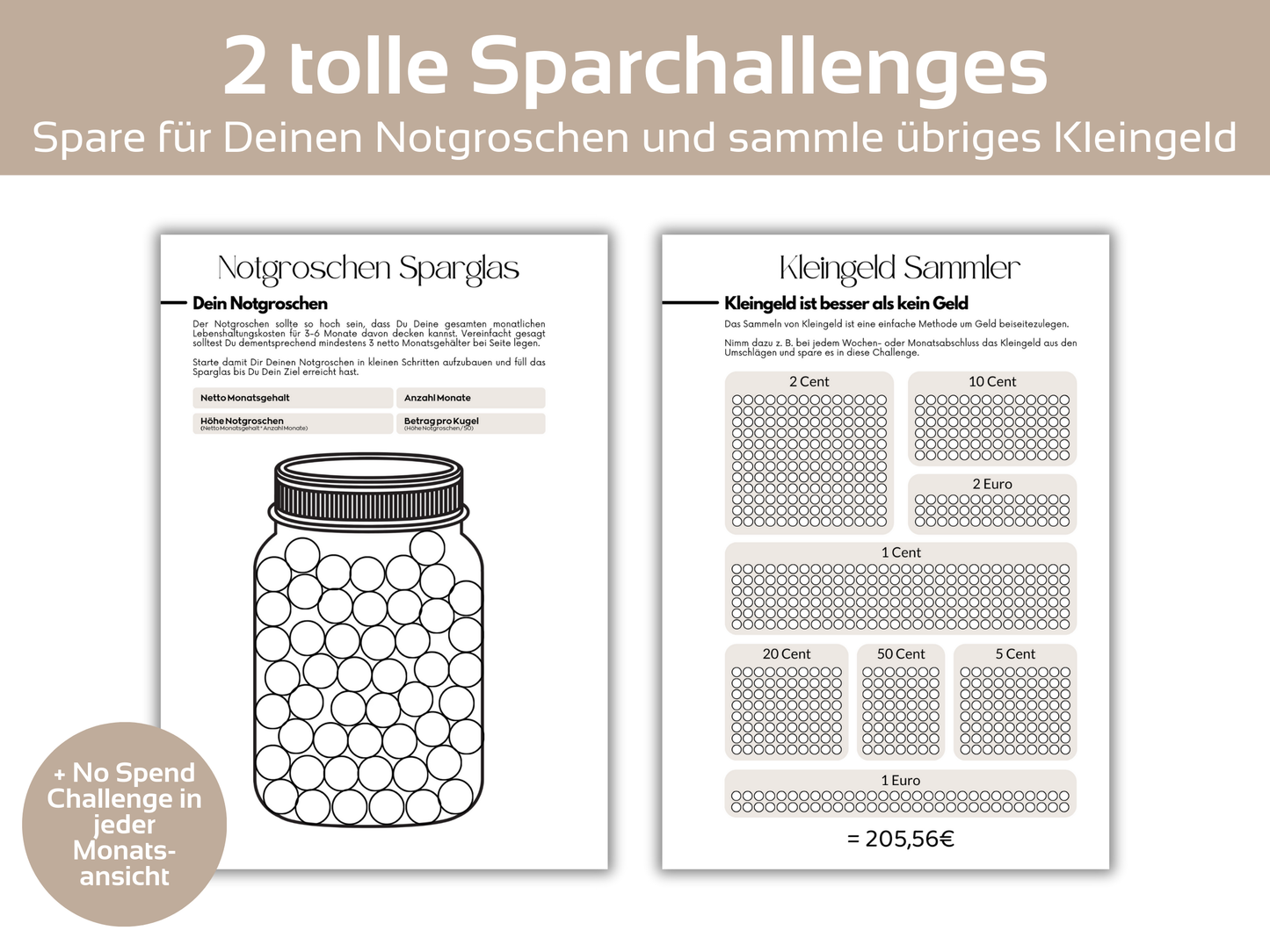 NEU Budget Jahresplaner 154 Seiten A4 & A5