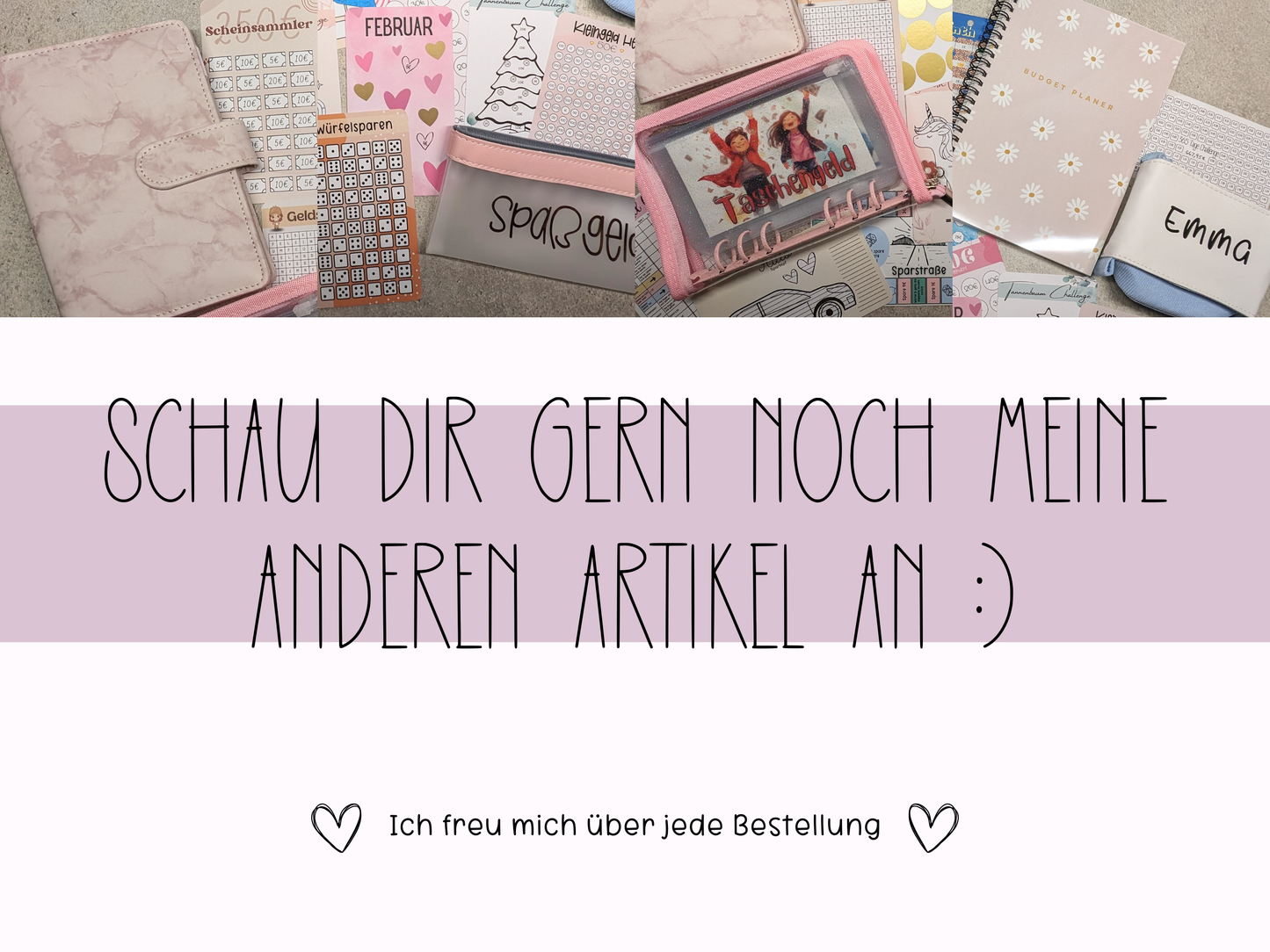 10x Budget Sheets Flower