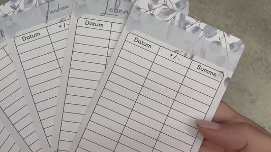 A6 Tracker / Budget Sheets Relax