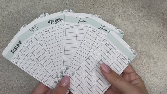 A7 Tracker / Budget Sheets Eukalyptus