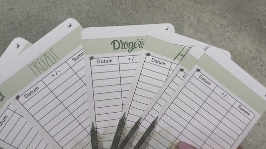 A6 Tracker / Budget Sheets Nature