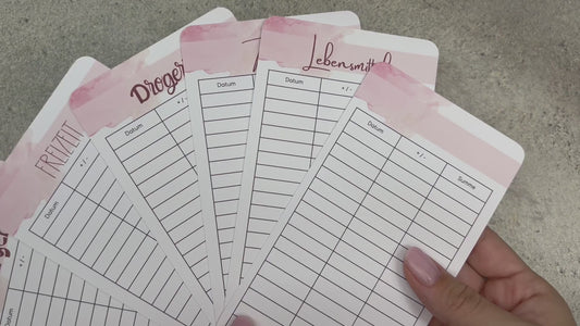 A6 Tracker / Budget Sheets Minimalistisch