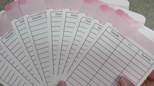 10x Budget Sheets Minimalistisch