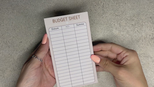 Budget Sheet Blöcke