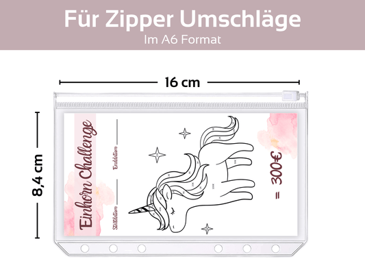 Einhorn Ausmalchallenges - Budgethelden