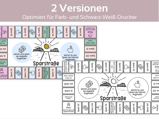 Sparstraße Sparspiel - Budgethelden