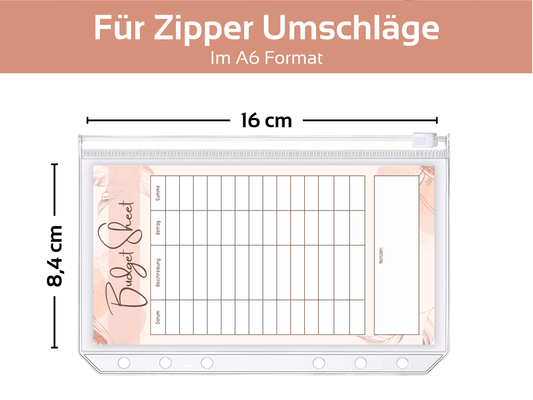 Budget Sheet Vorlage Ästhetik - Budgethelden