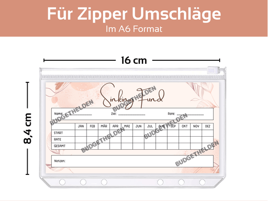 Sinking Fund Tracker Vorlage Ästhetik - Budgethelden