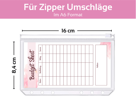 Budget Sheet Vorlage Minimalistisch - Budgethelden