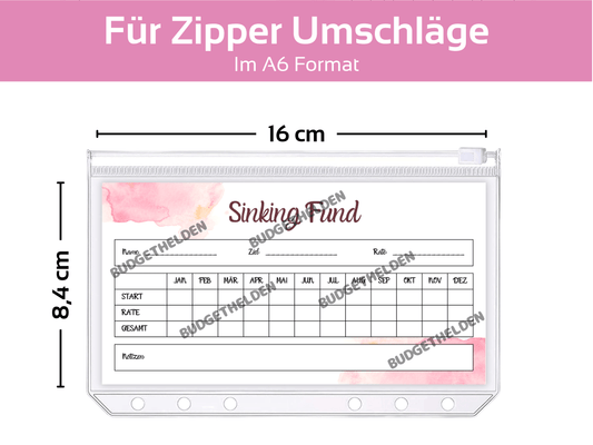 Sinking Fund Tracker Vorlage Minimalistisch - Budgethelden
