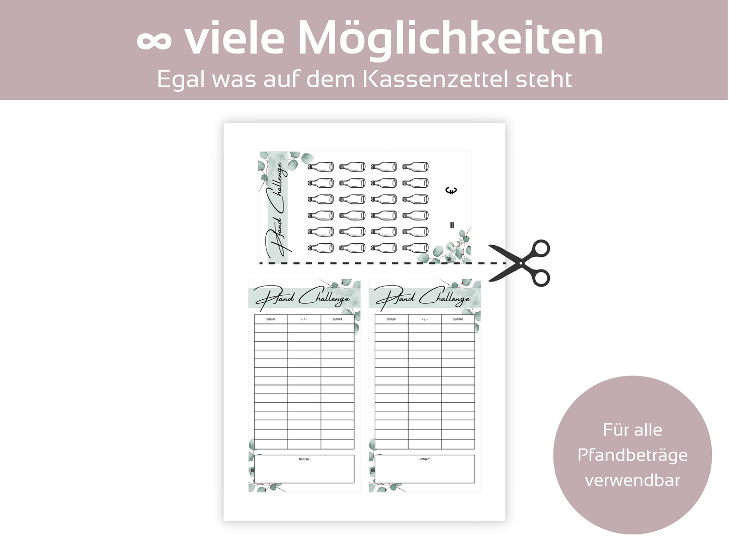 Pfand Sparen Challenge - Budgethelden