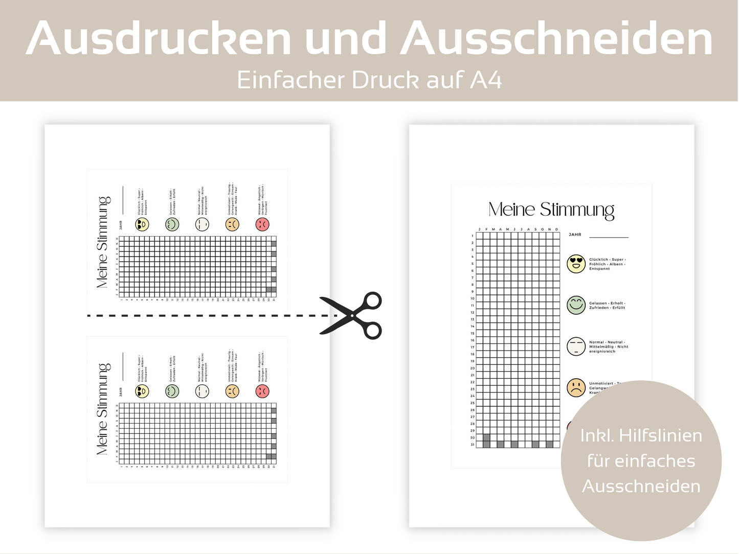 Stimmungstracker A4, A5 & A6 - Budgethelden