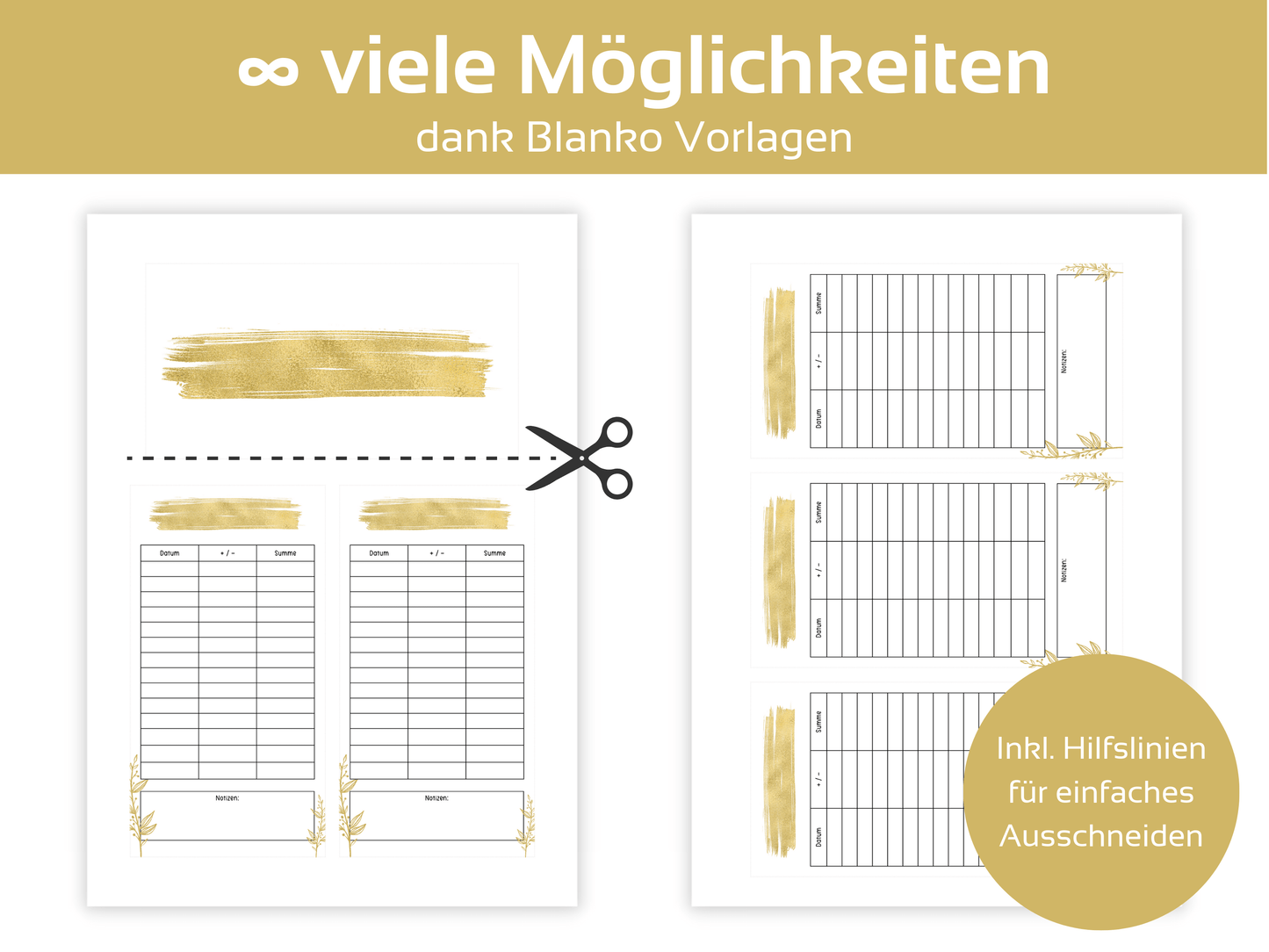101 Deckblätter Vorlage Golden - Budgethelden