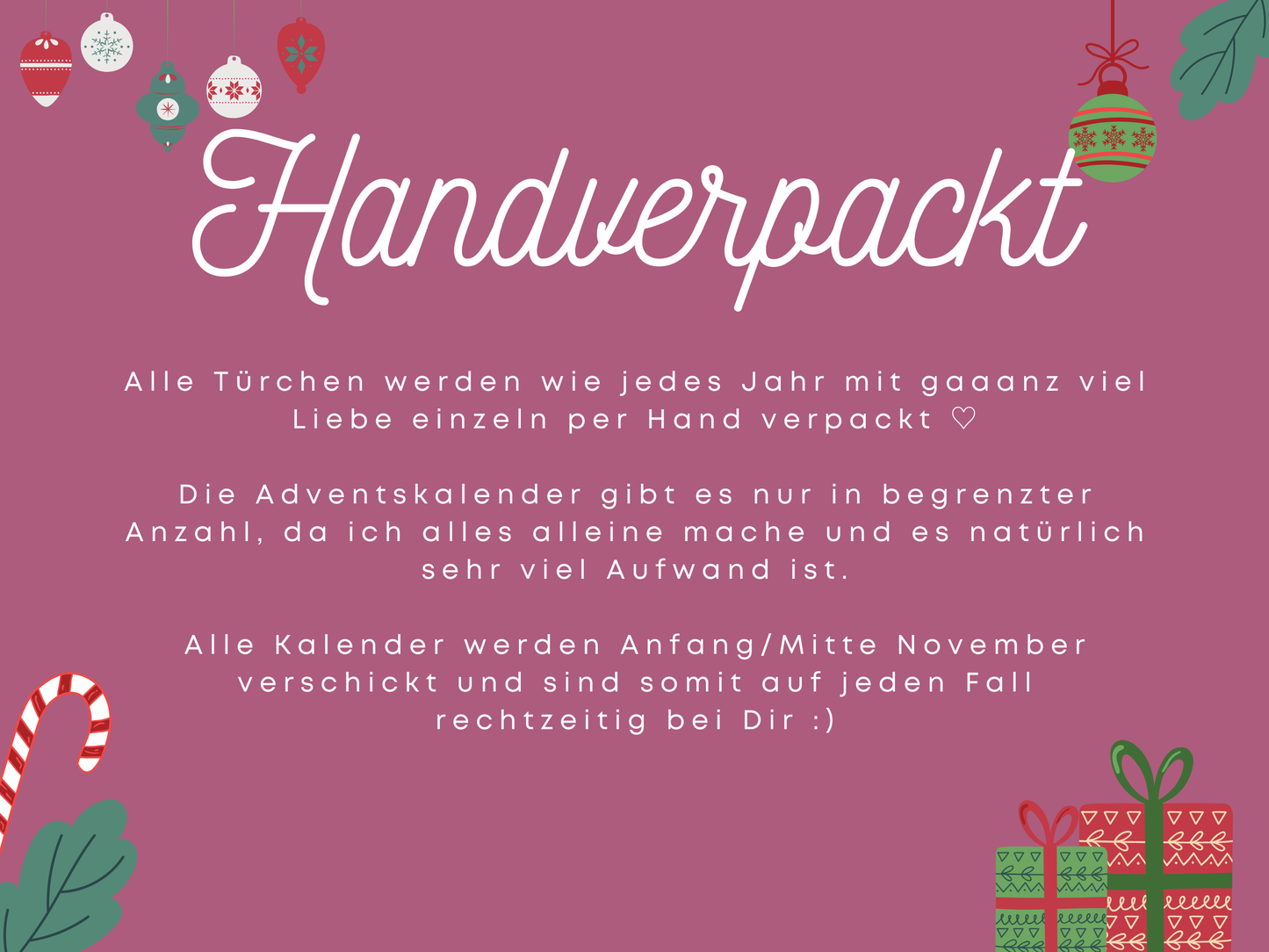 XXL Adventskalender 2026 Vorbestellung
