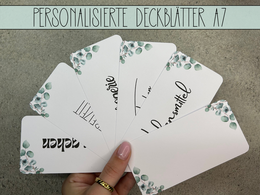 A7 Deckblätter Eukalyptus