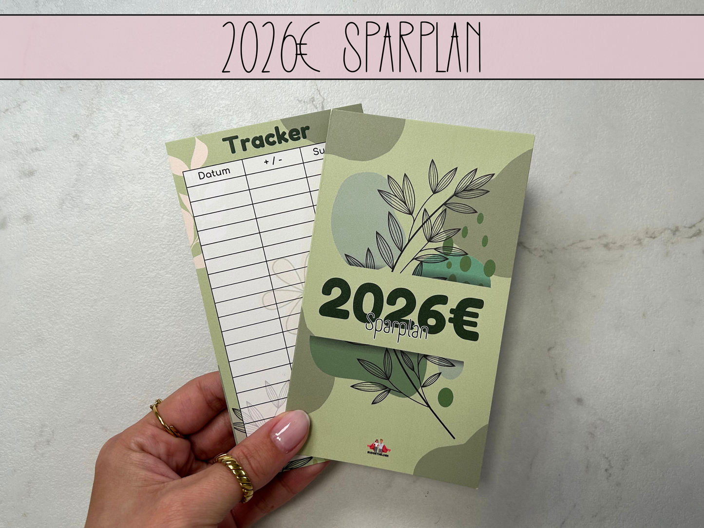 2026€ Sparplan Klappkarte