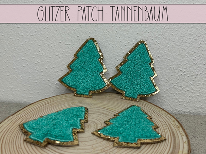 Glitzer Patches Tannenbaum