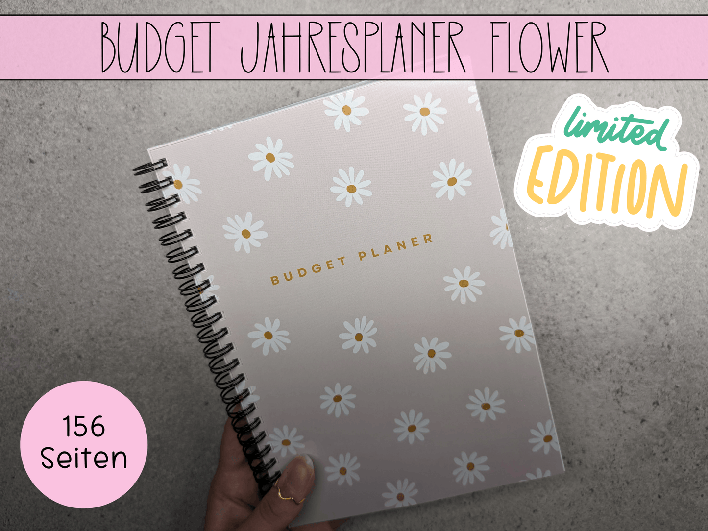 Flower Budget Jahresplaner A5 - Budgethelden