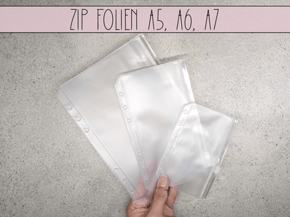 Zip Folien A5 A6 A7 - Budgethelden